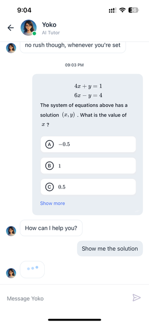 Smartschool AI tutor chat